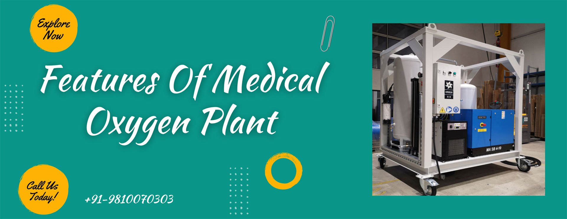 Features Of Medical Oxygen Plant